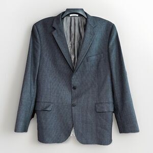 Hickey Freeman Milburn II Sport Coat Blazer Jacket Men’s Size 44R Gray Wool USA